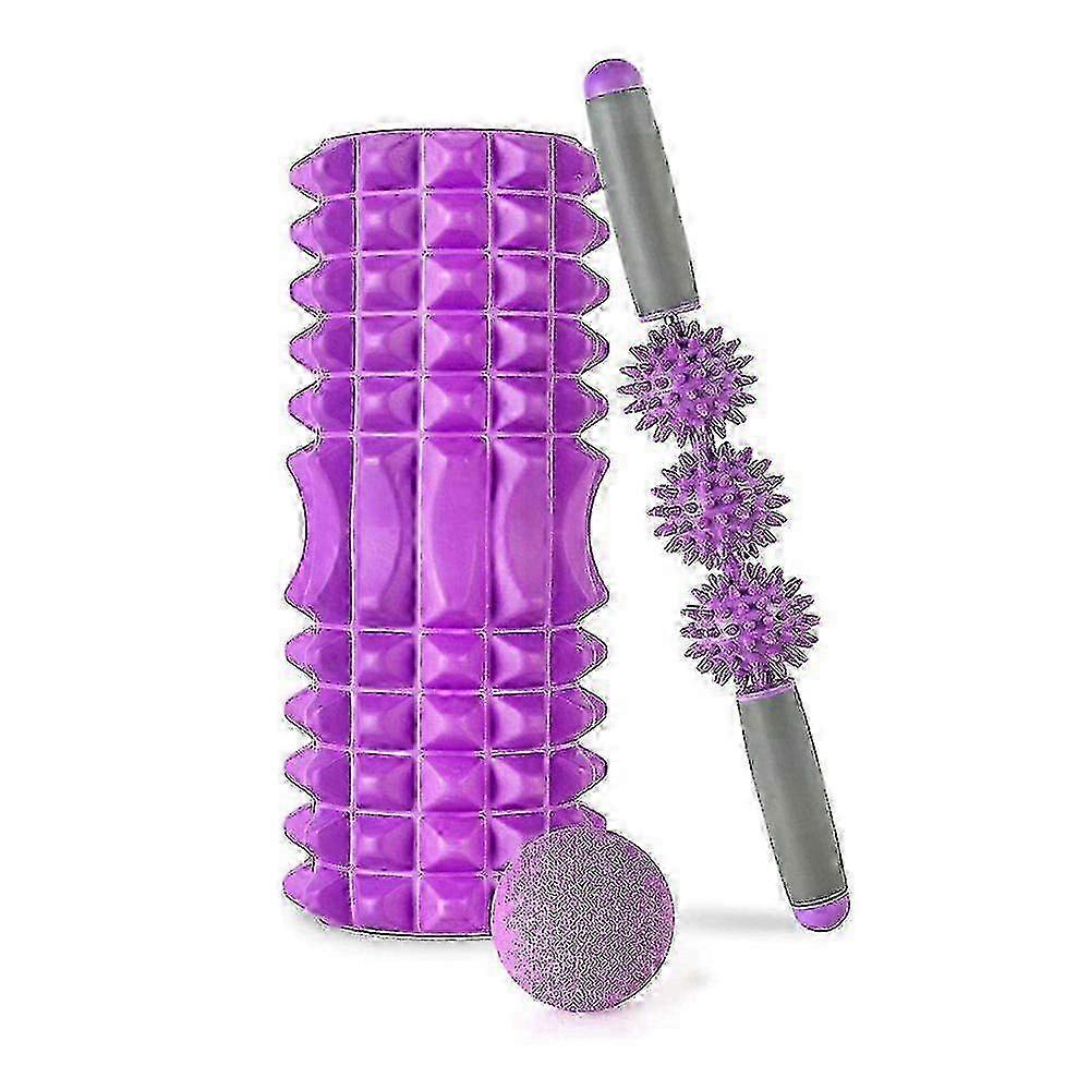 Fascia Roller Set with Spine & Foam Rollers: Massage Rollers & Tools for Deep Tissue Therapy