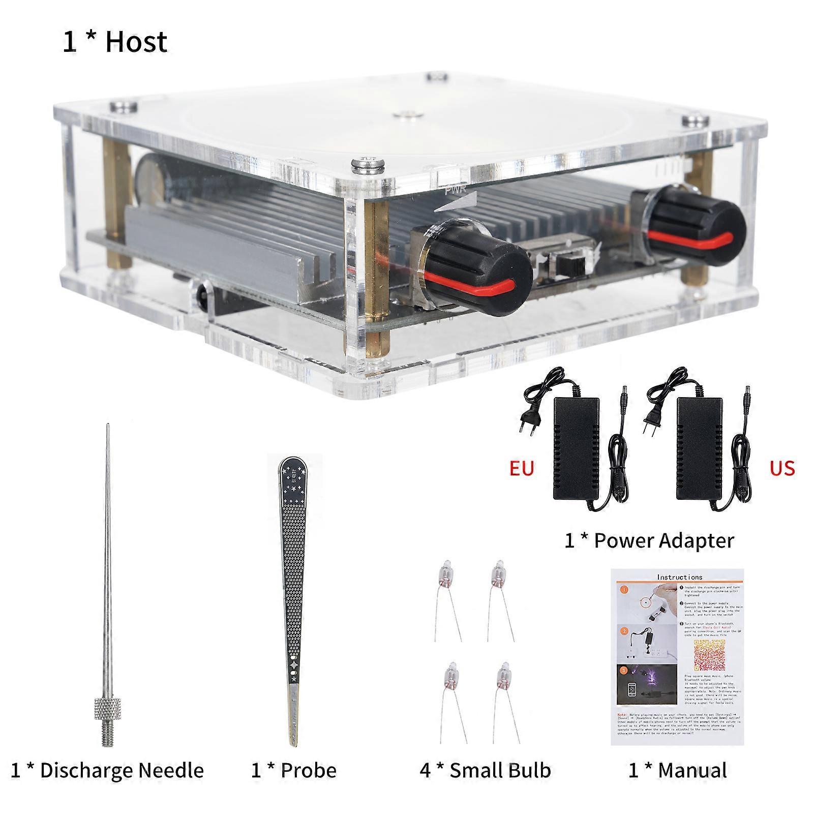 Artificial lightning generator for experiments, BT speaker science model