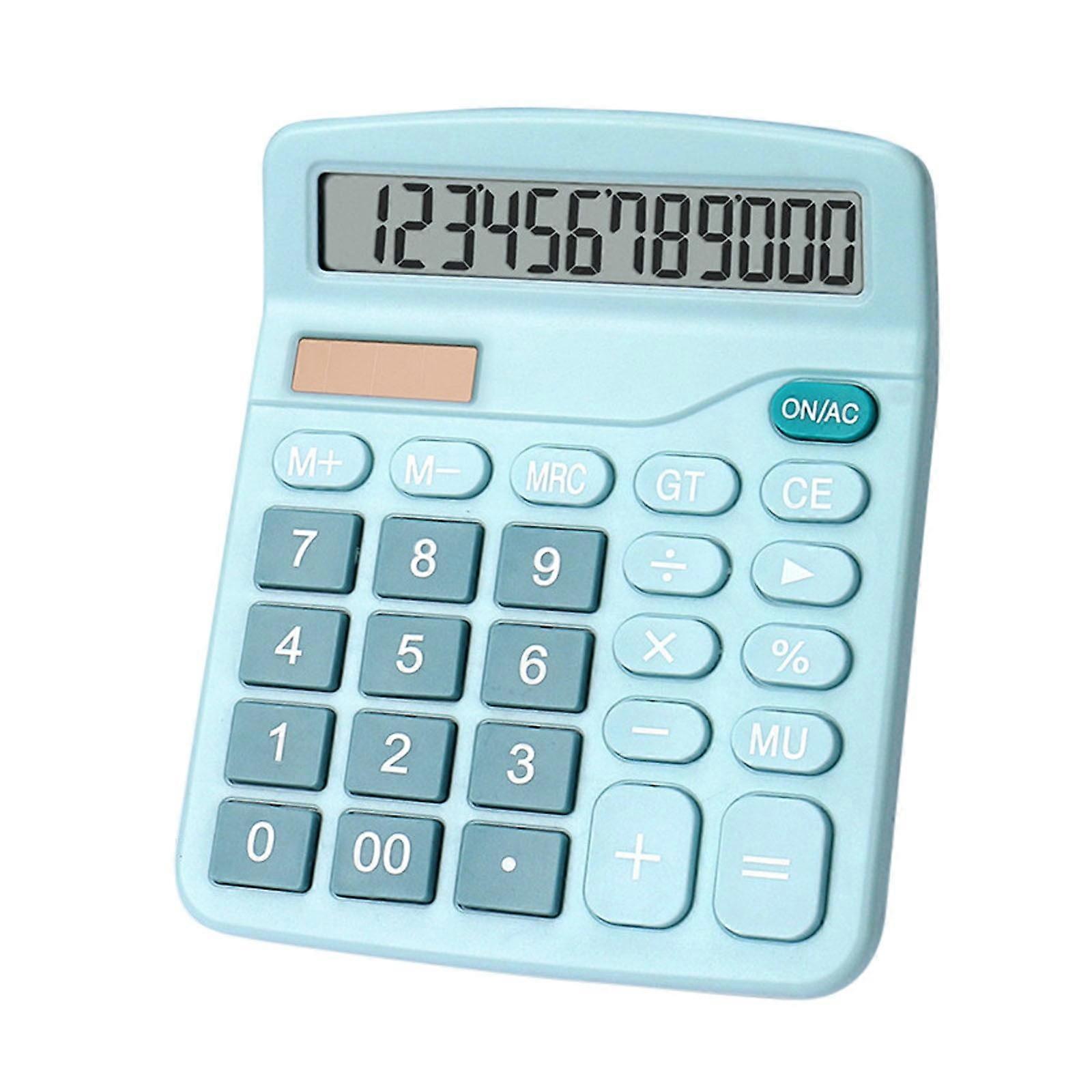 12 Bit Solar 837 Calculator Large Screen Power Supply Student Color Office Desktop Computer Multi Color