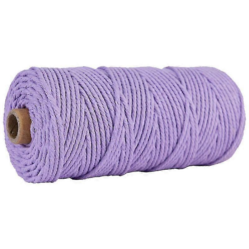 حبل مكرامية 3 مم 100 متر ، حبل قطني ملتوي من 4 حبلا (بيج) (D-583-a) CY