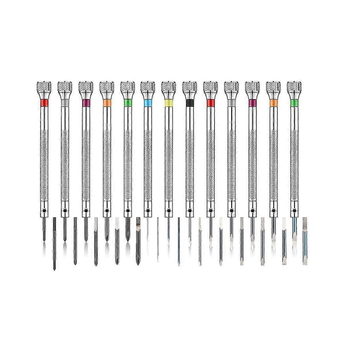 13pcs Professional Screwdriver Set, -precision Screwdriver Kit 0.6-2.0mm, 13 Extra Replace Blades F