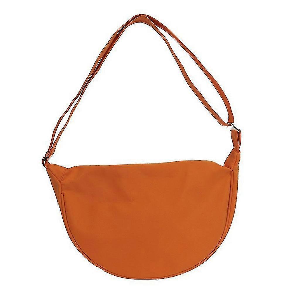 Women's Solid Color Waterproof Messenger Bag: Cute Dumpling Shape Shoulder Bag