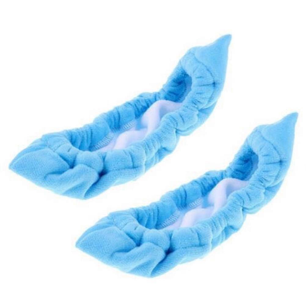 Mizh Skate Cover and Skate Wipe Care Kit Ultra Absorbent Fast Drying Protects from Rusting and Chipping for Ice Skating Hockey Skates (Blue)