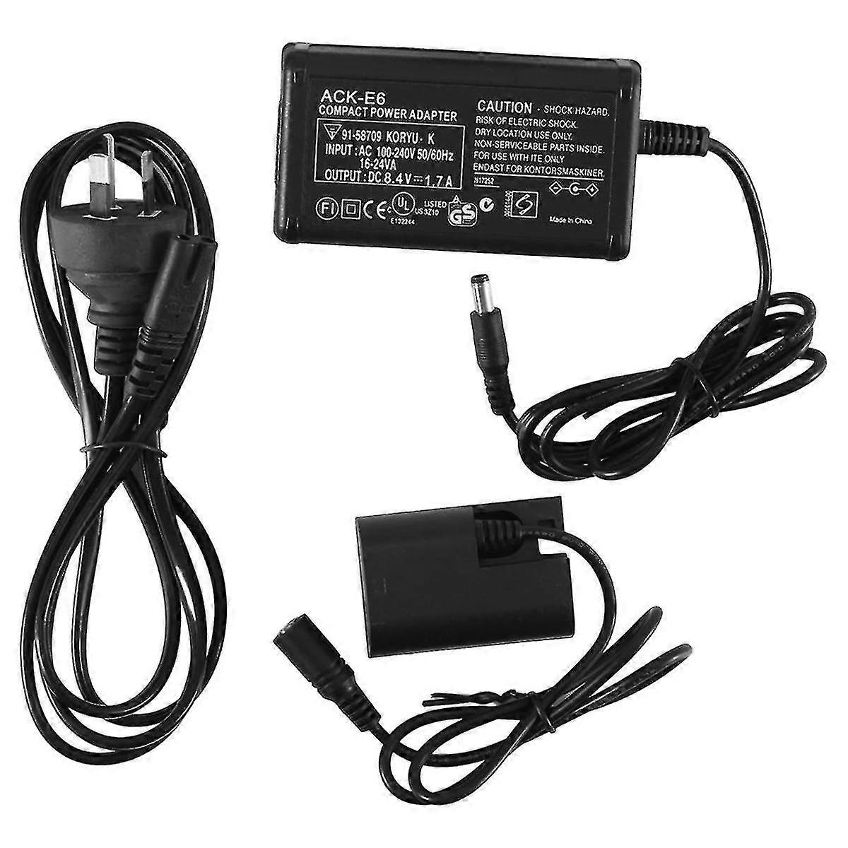 Suitable For 5d2 7d 6d 60d Slr External Power Adapter -e6 Dc Connector Charger-au Plug