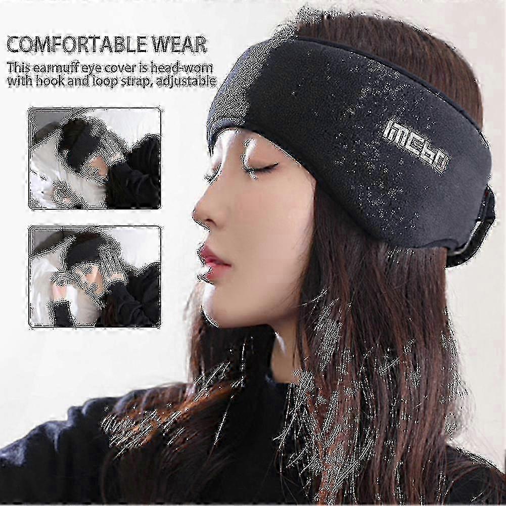 Nap Soundproof Earmuff With Ear Plugs Soft Noise Cancelling With Ear Plugs Eye Cover Set