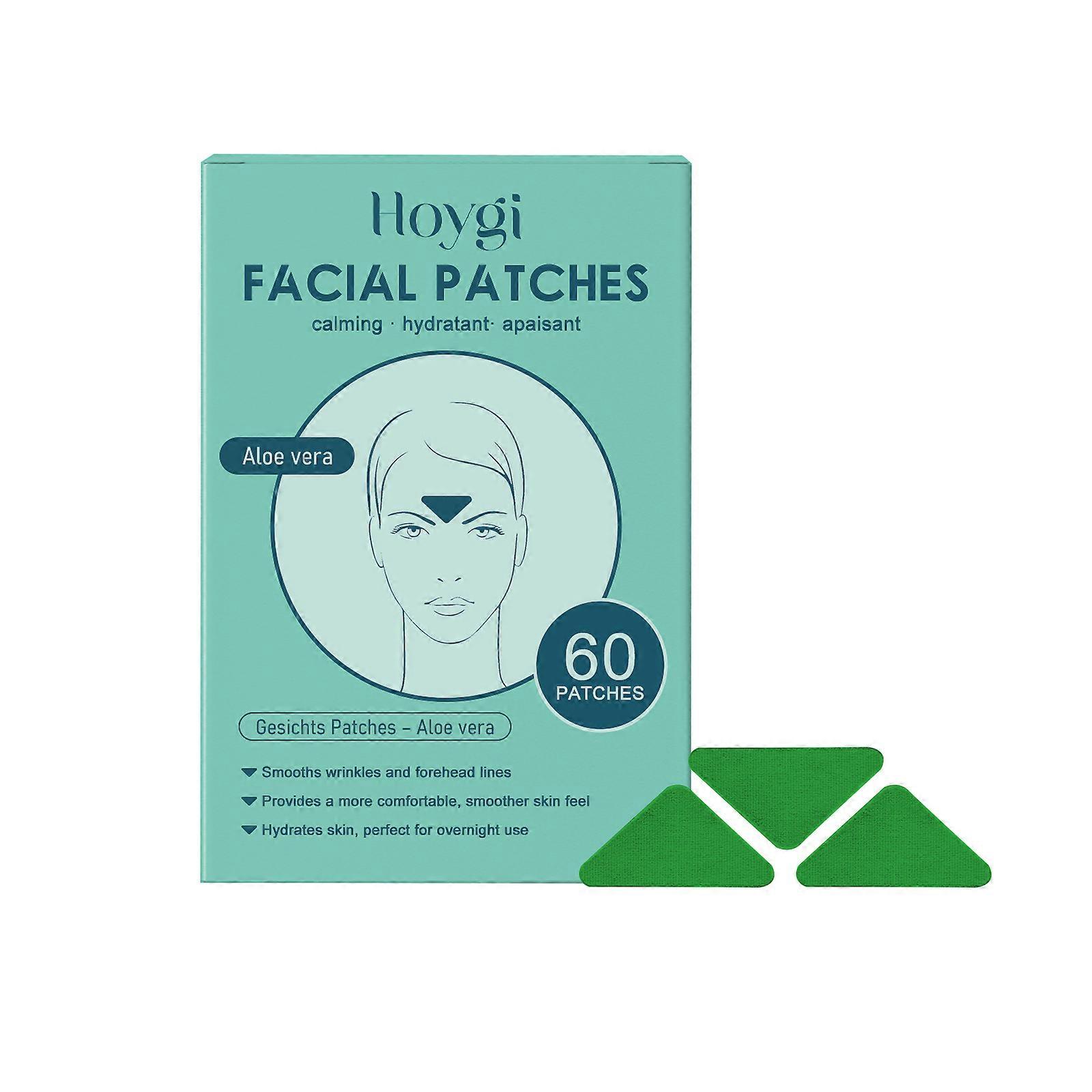 Hoygi Aloe Vera Forehead Firming Patch Aloe Vera Green Hydrating Moisturizing And Reducing Fine Lines On The Forehead And Face For Firming