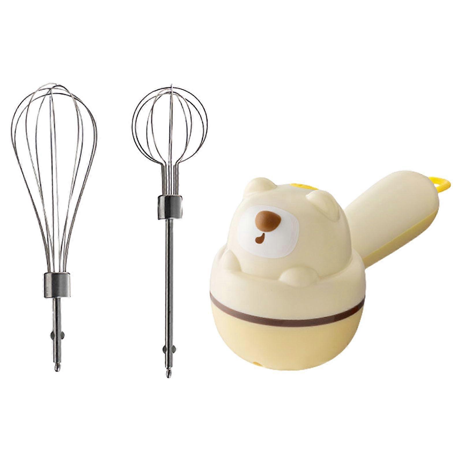 Cordless Electric Handheld Egg Beater Whisk 3 Speed Mixer for Baking and Cooking Kitchen Use