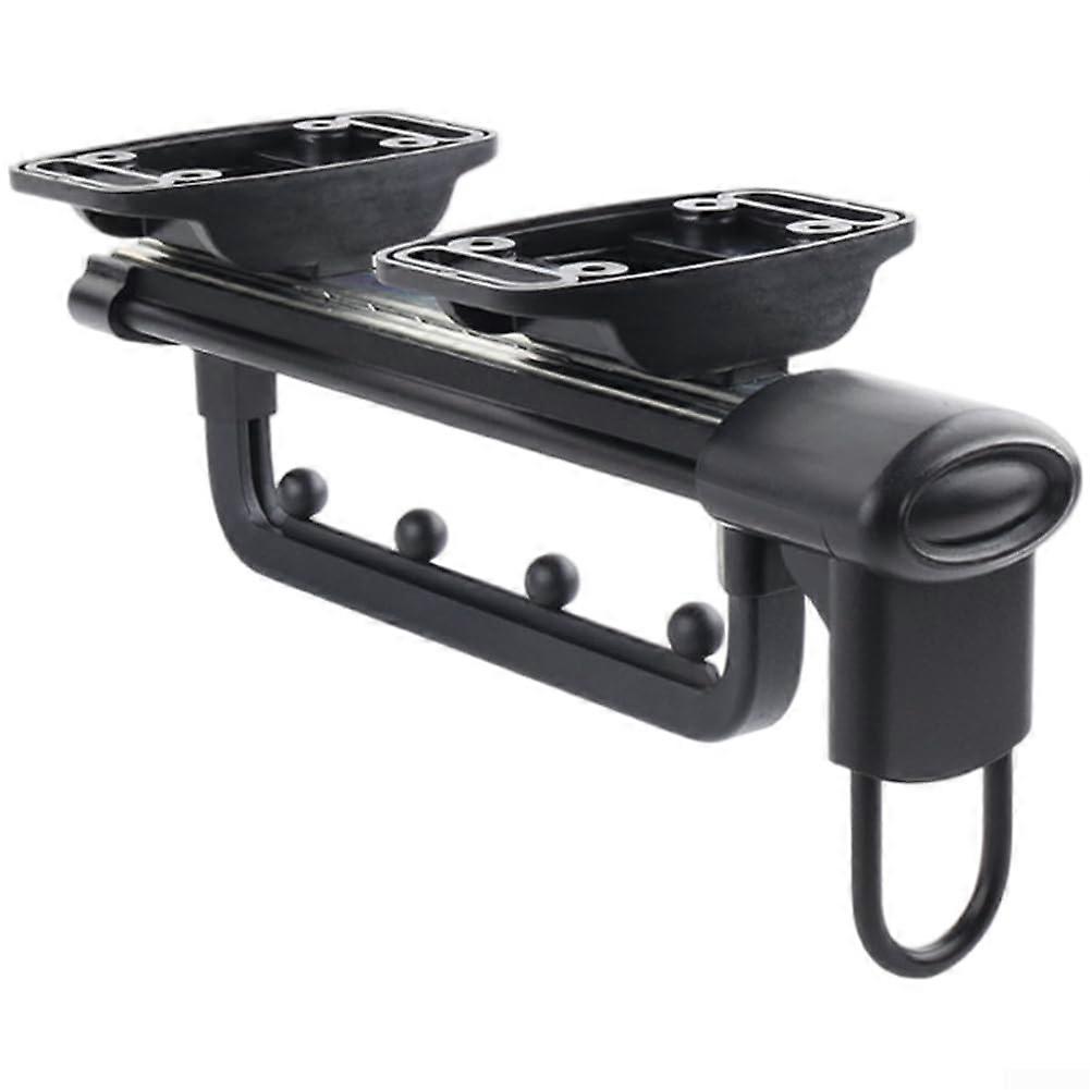 Retractable Pants Rack with Slide Rail,  Mounted Aluminum Wardrobe Organizer with Silent Damper