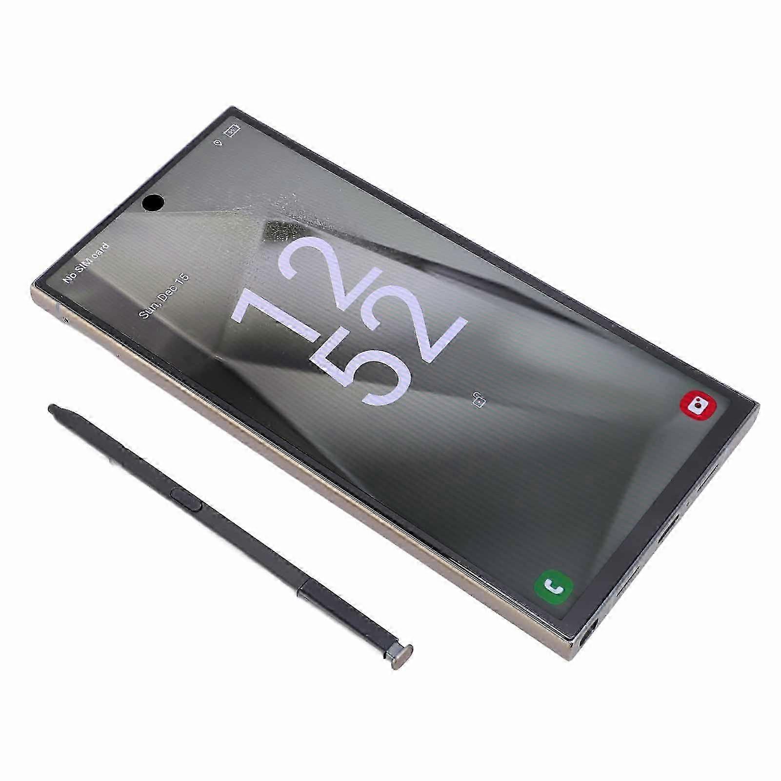 טלפון S24 Ultra בגודל 6.8 אינץ', זיכרון RAM בנפח 16 ג'יגה-בייט, אחסון בנפח 256 ג'יגה-בייט, עט סטיילוס 4G, אפור, 25-26