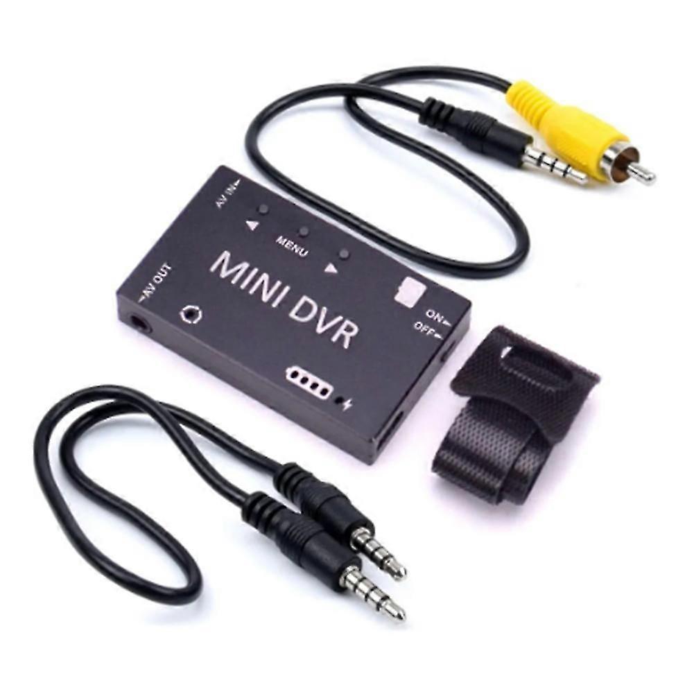 FPV Recorder Mini FPV DVR Module NTSC/PAL Switchable Built-in Battery Video Audio FPV Recorder for RC Models Racing(A)