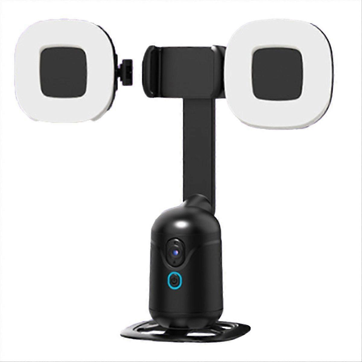 Auto Face Tracking Desktop AI Gimbal for Smartphone & Action Camera 360 Rotation Follow Focus Vlog with Light