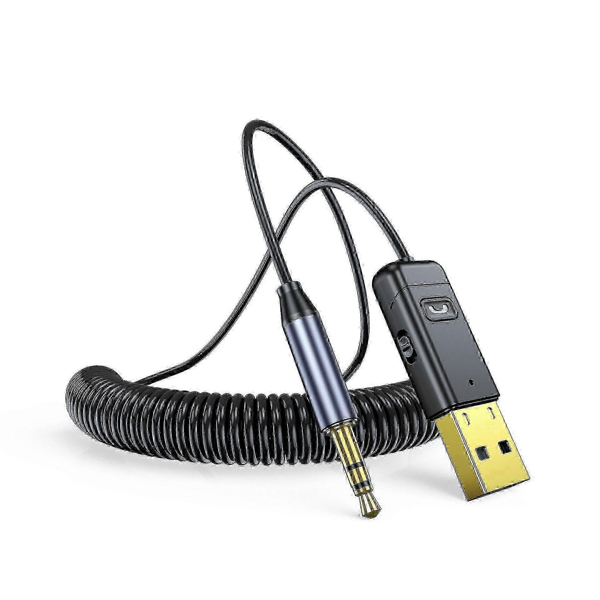 2-in-1 Wireless Bluetooth 5.0 Transmitter Receiver Adapter Audio 3.5mm Jack Aux