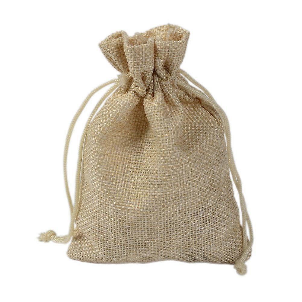 Colorful burlap drawstring pocket jewelry packaging drawstring burlap empty bag