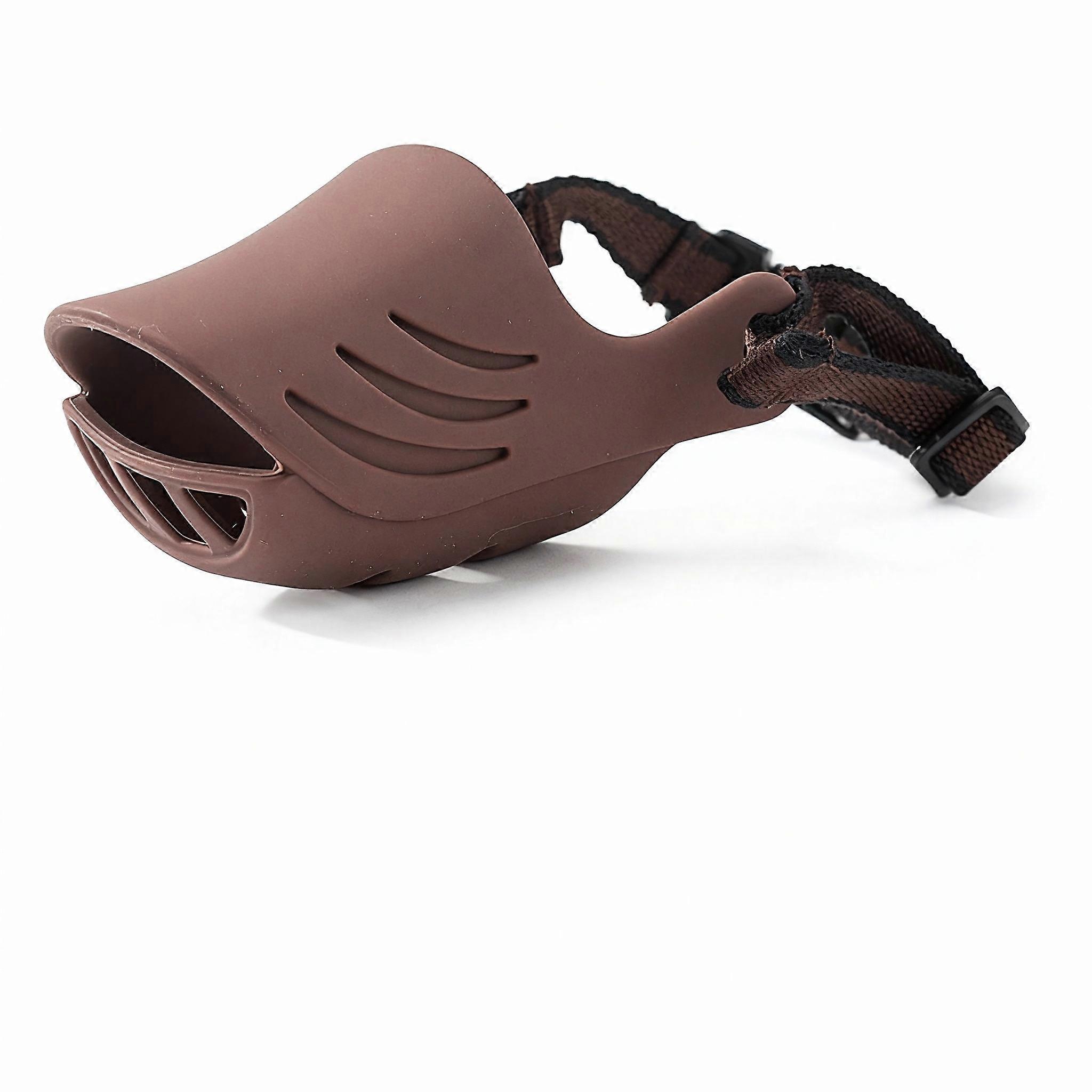 Dog Muzzle Anti Bite Prevent Eating Barking Control Silicone Duckbill Muzzle for Medium Small Dogs