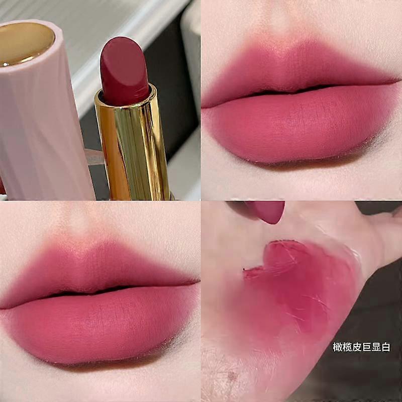 Matte lipstick, non-transferable, perfect for everyday wear, creating a natural look, ideal for autumn and winter.