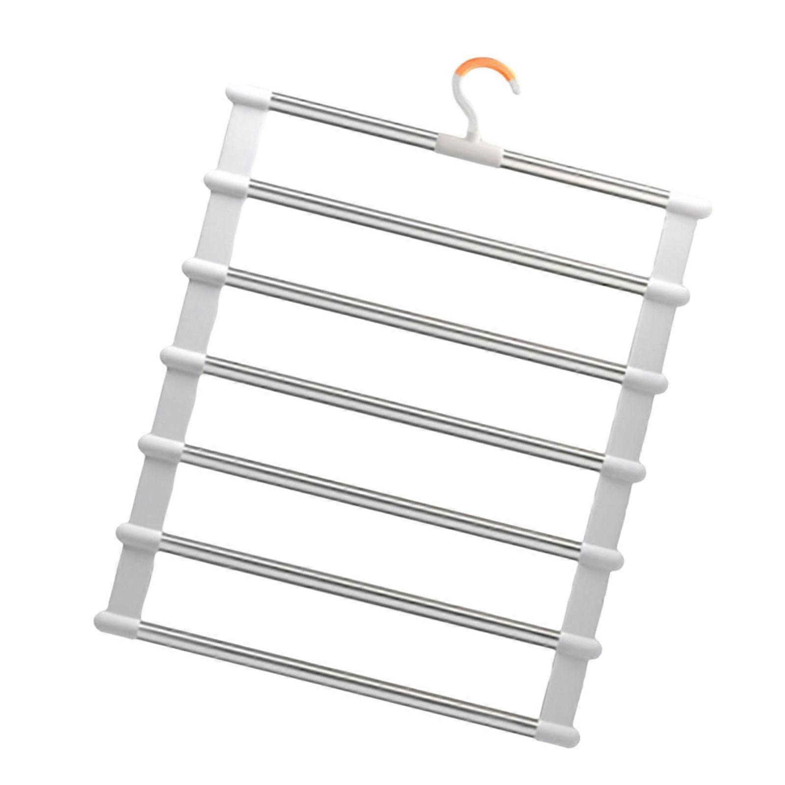 Convenient and Foldable Clothing Hanger Travel Friendly Fold Up Pants Hanger with Clipping Layers for Efficient Packing Multicolor