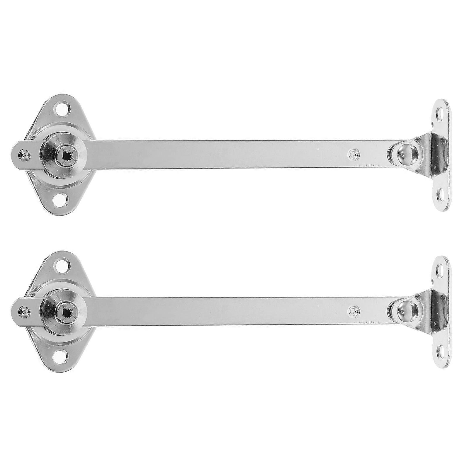 Silver Cabinet Door Lift Support Rods with Soft Close Function 2Pcs Set