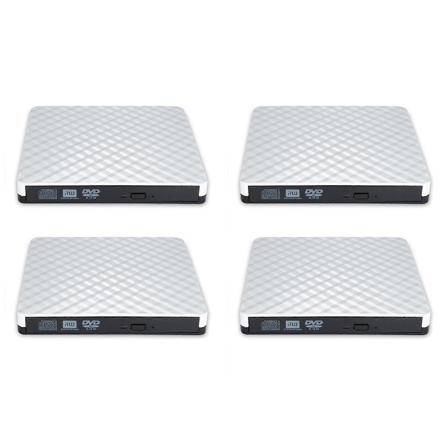 4X PC Laptop External USB 3.0 DVD RW CD Writer Portable Optical Drive Burner Reader Player Tray Portable Drive Burner
