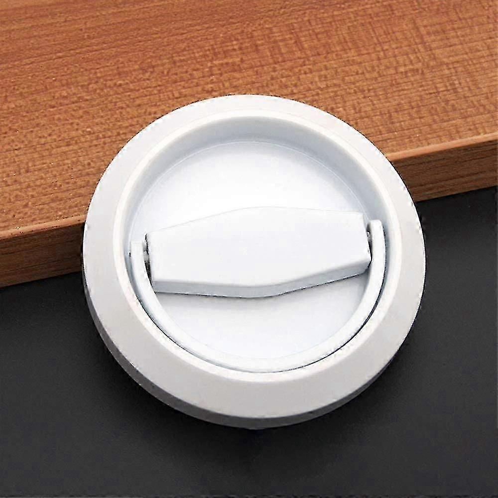 1 Recessed Door Handle, Invisible Sliding Door Handle, Cabinet Door Handle, Stainless Steel Drawer Handle (white)