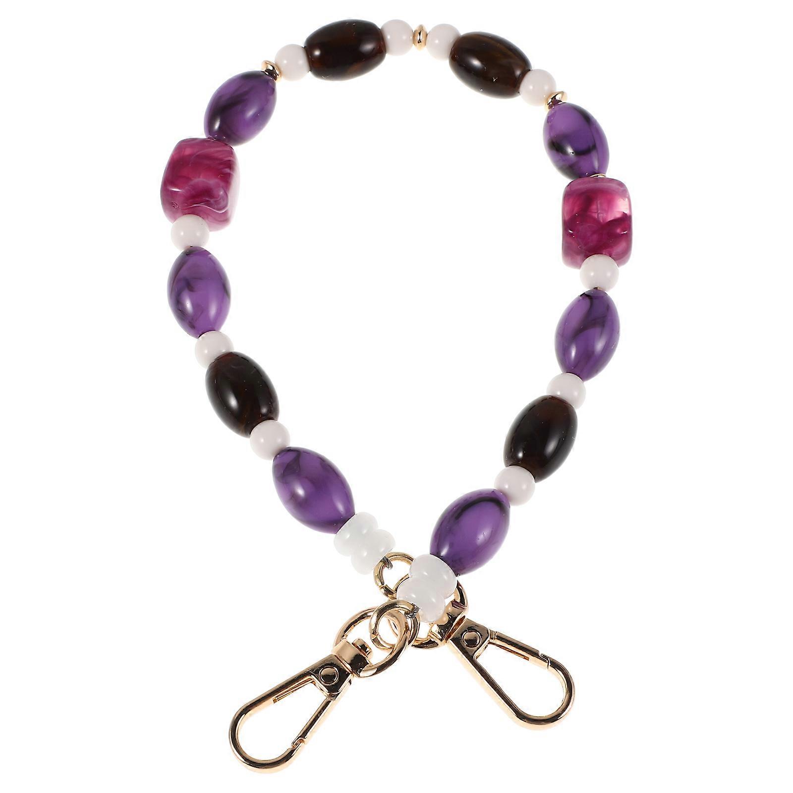 Decorative Bag Chain Strap Handle for Handbags and Phones in Purple for 1Set