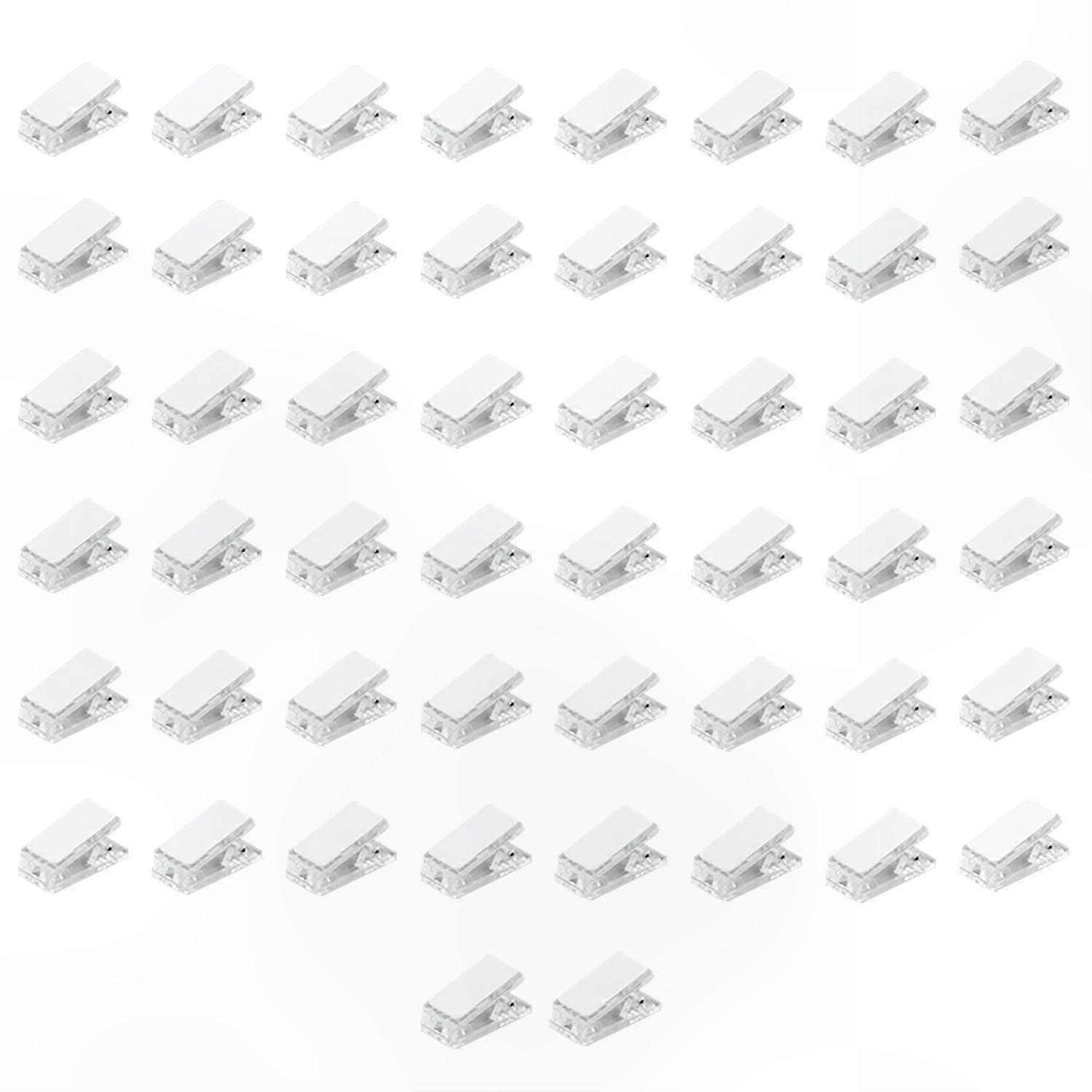 50 Pcs Transparent Self Adhesive Wall Clips