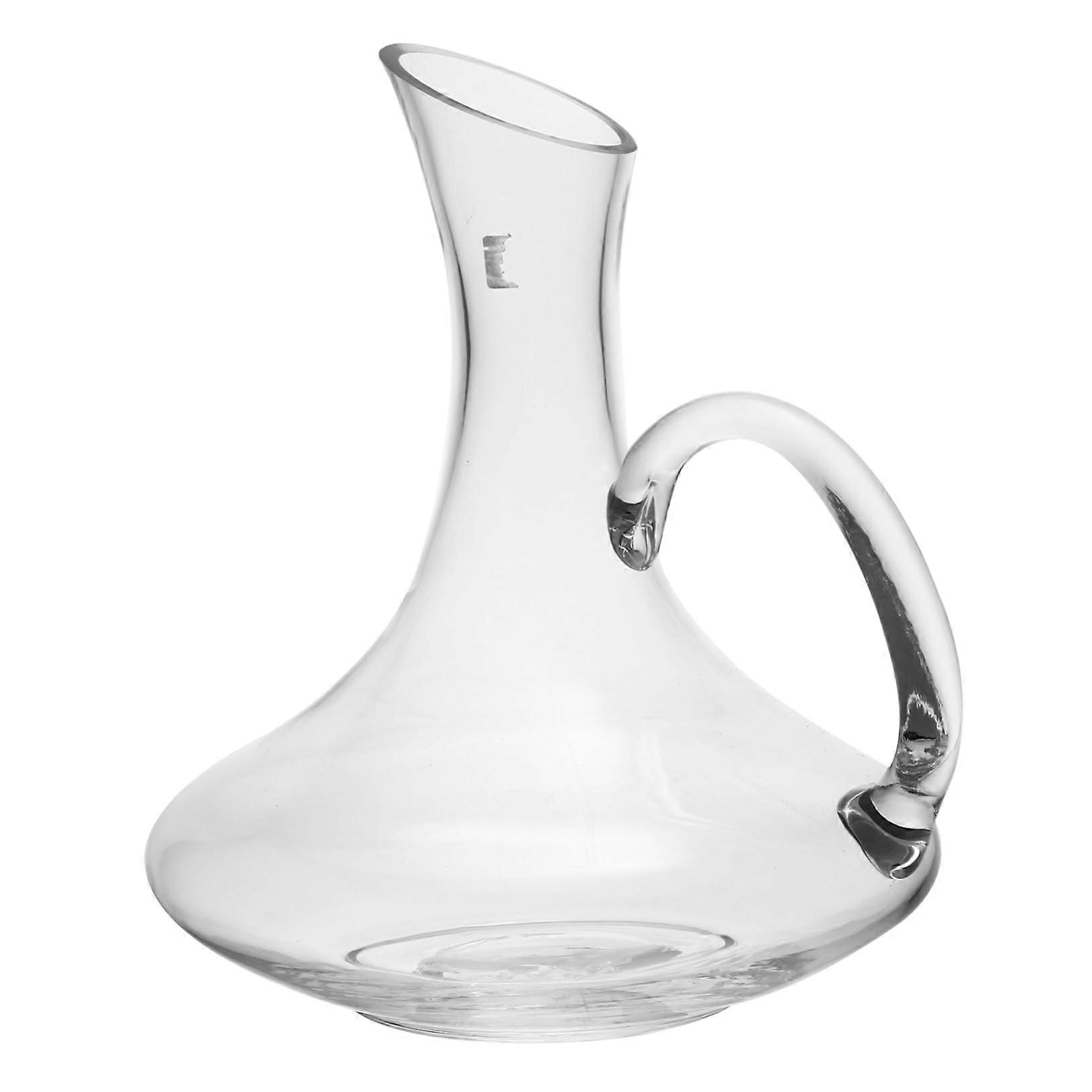 1500ml Wine Decanter with Handle Glass Carafe for Red Wine Pouring at Home and Party Serving
