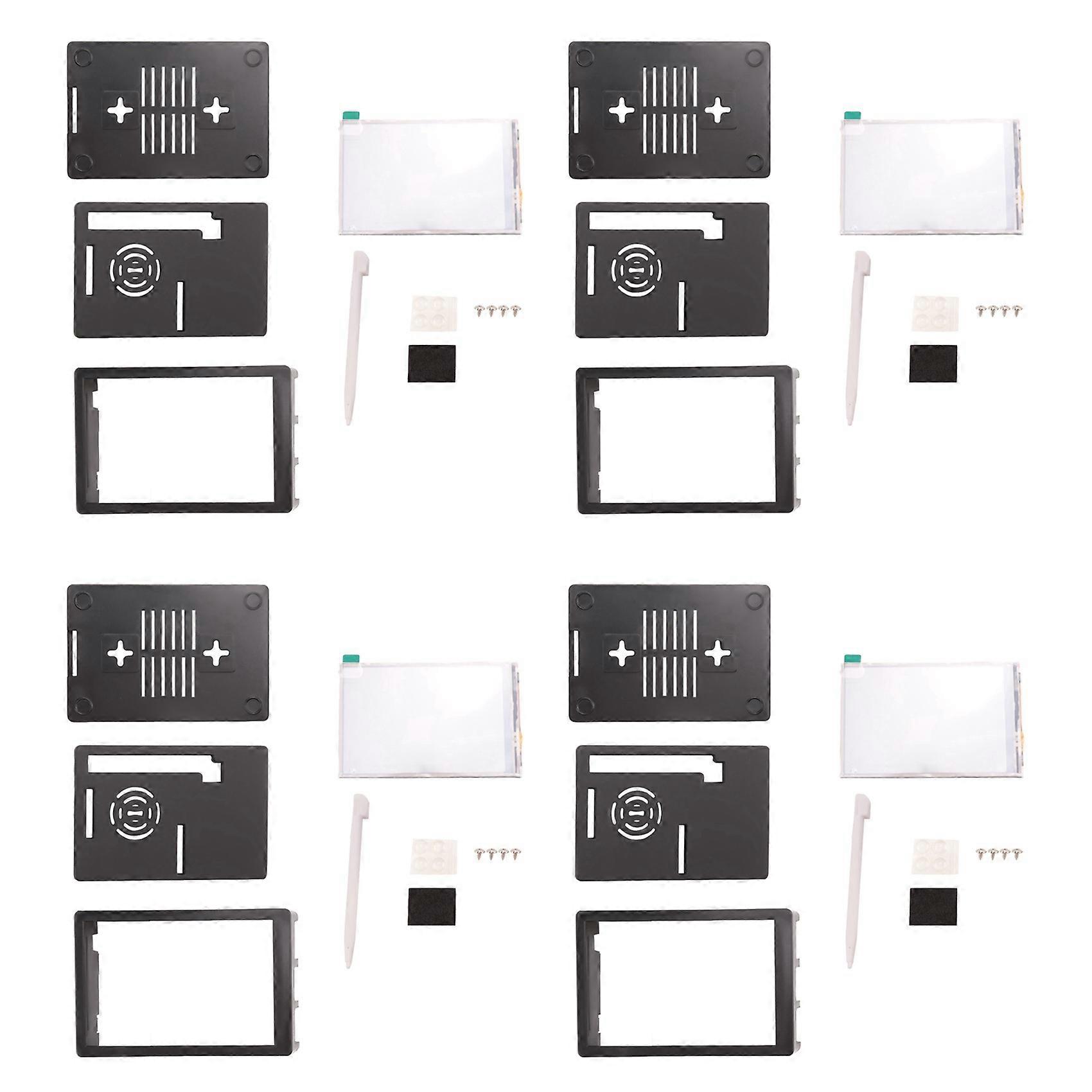 4X 3.5 Inch Tft Lcd Contact Screen 320X480 Resolution Abs Case + Touchpen for Raspberry Pi 4 B