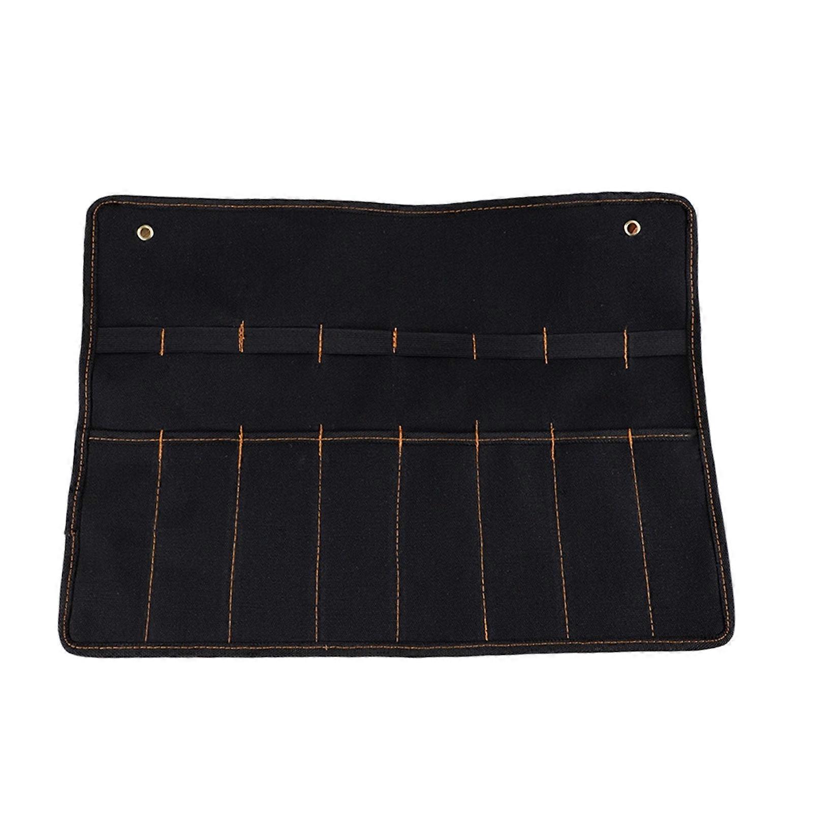 Chisel Carrying Case Canvas Pocket Tool Roll Holder For Cutter Hammer Gouges Carpenter Wrench Pouch Pocket Organizer Multicolor