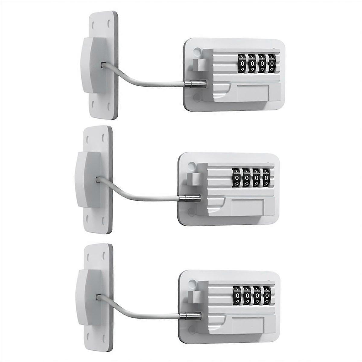 Fridge Lock 4-Digit Combination Lock for Refrigerators, Freezers