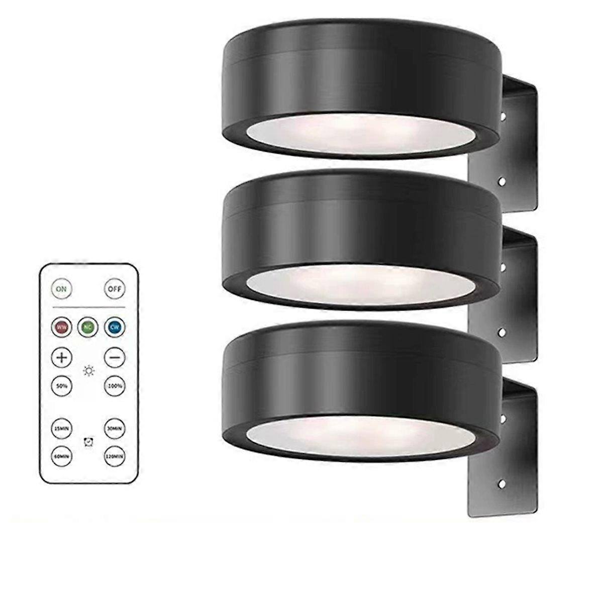3Pcs Battery Operated Light Magnetic Led Painting Light with Remote Dimmable Timer 3 Lighting Modes