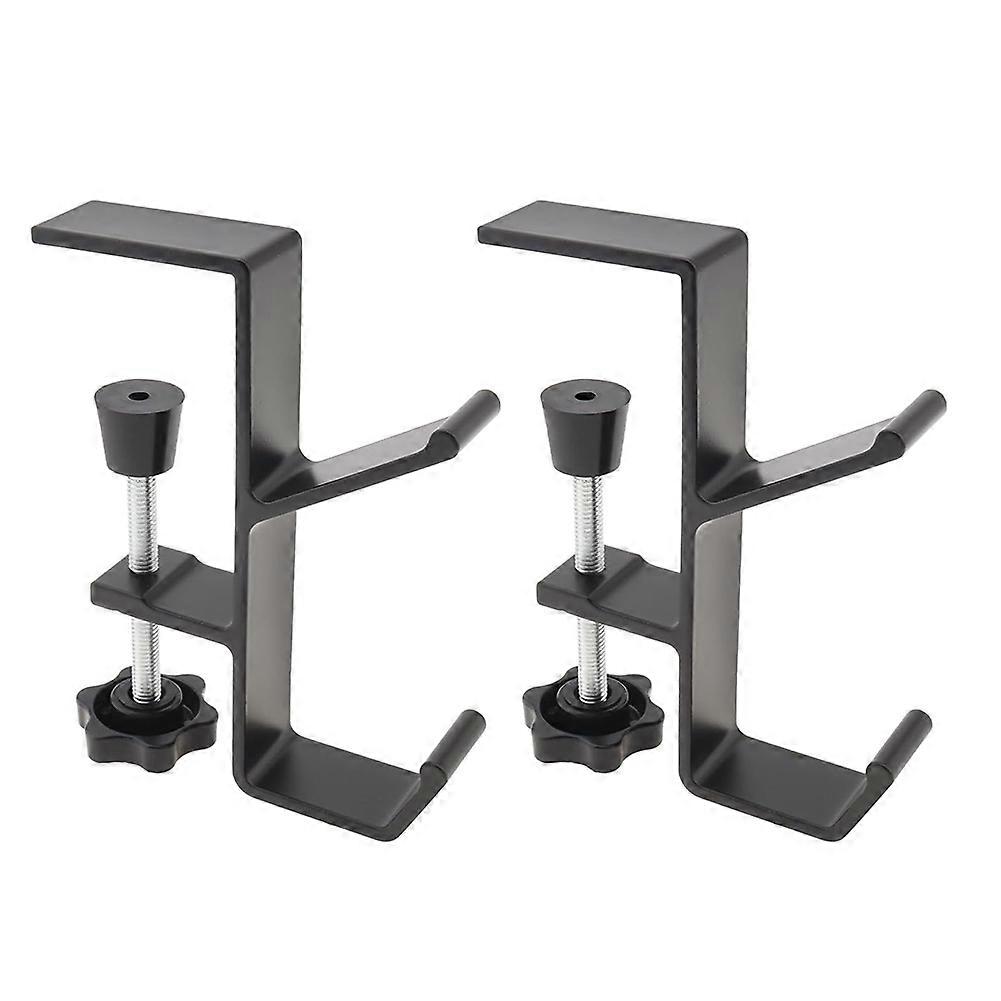 2pcs Desk Mount Bag Rack Hook Clip, Student Desk Hook