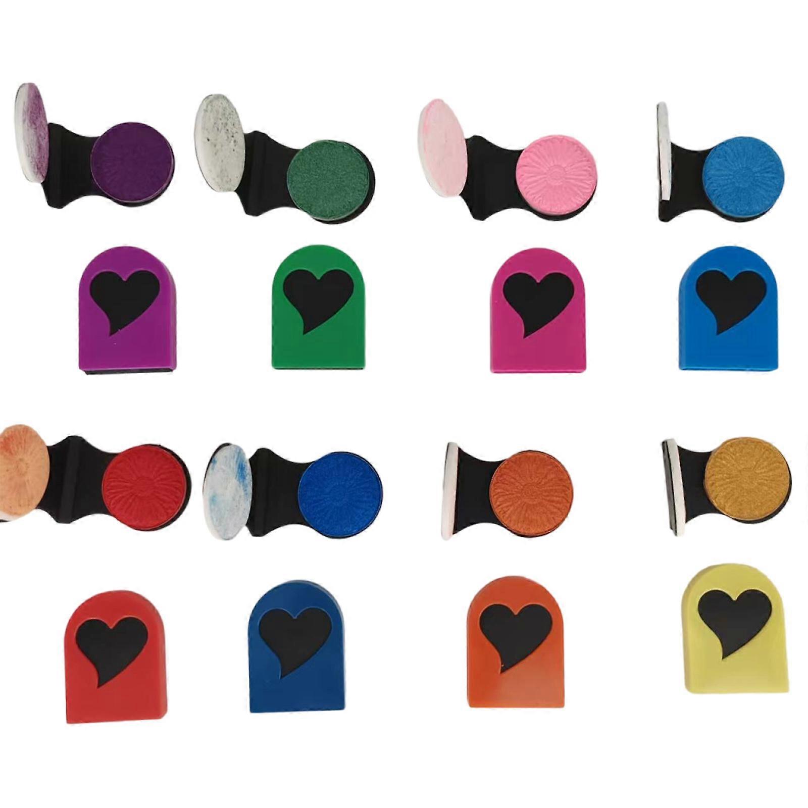 6/8Pcs Easy Apply Temporary Hair Coloring Powder Simple Steps for Beginners Gentle Formula Quick Dry Washable Multicolor