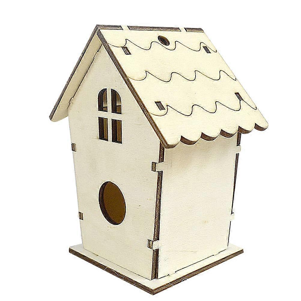 Bird Breeding Box Wooden Nest for Pet Swallows 2Pcs Simple Assembly