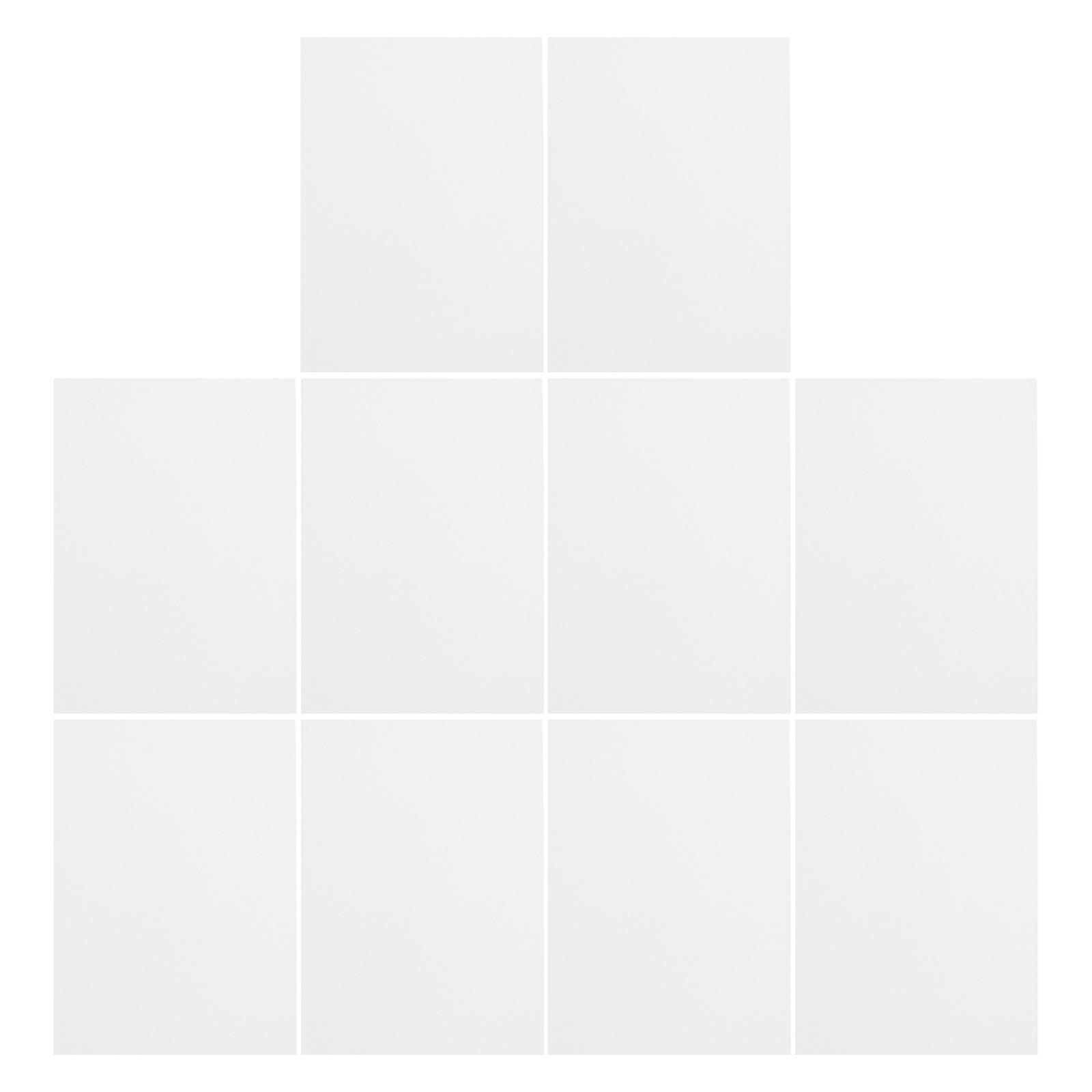 Heat Shrink Sheet Plastic Sheets for DIY Crafting 10Pcs White Bops Material