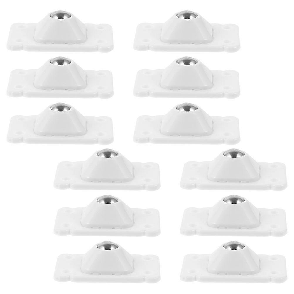 Swivel Wheels for Mini Caster Wheels Adhesive 12Pcs Set