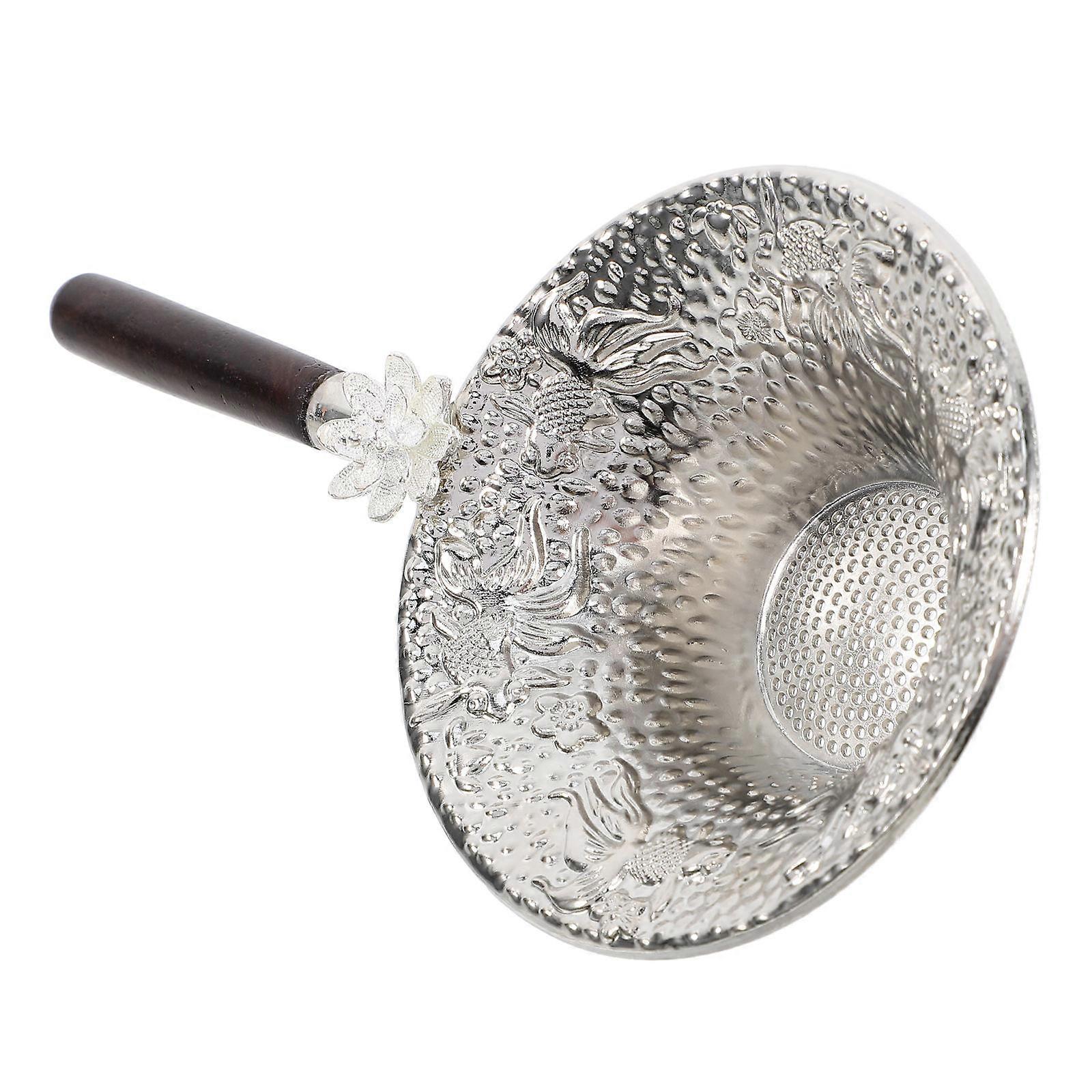 Loose Tea Leaf Strainer with Fine Mesh Filter for Tea Pots and Cups Compatible with Various