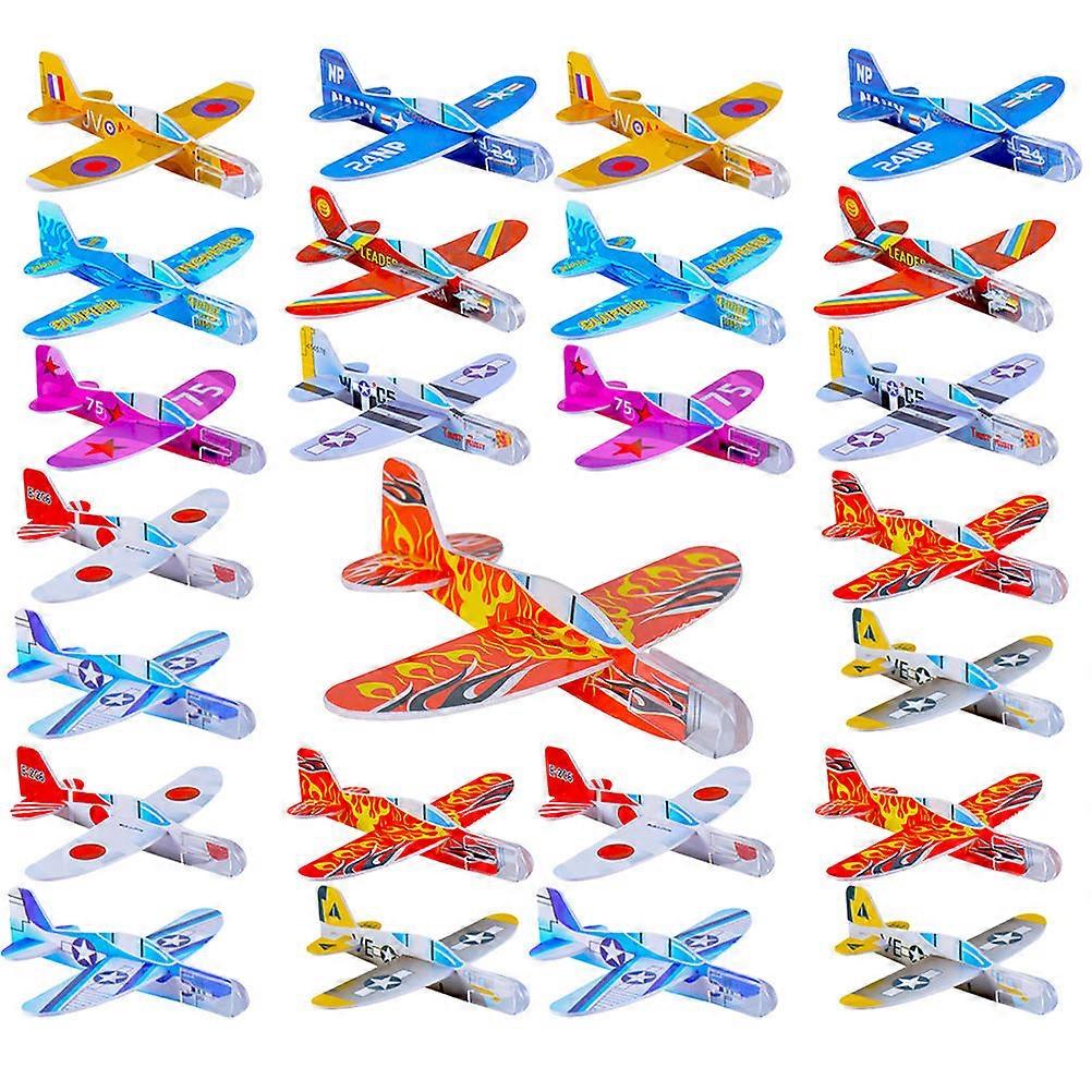 Airplane Model Toy for Playing 30Pcs Foam Throwing Glider Planes Assorted Color
