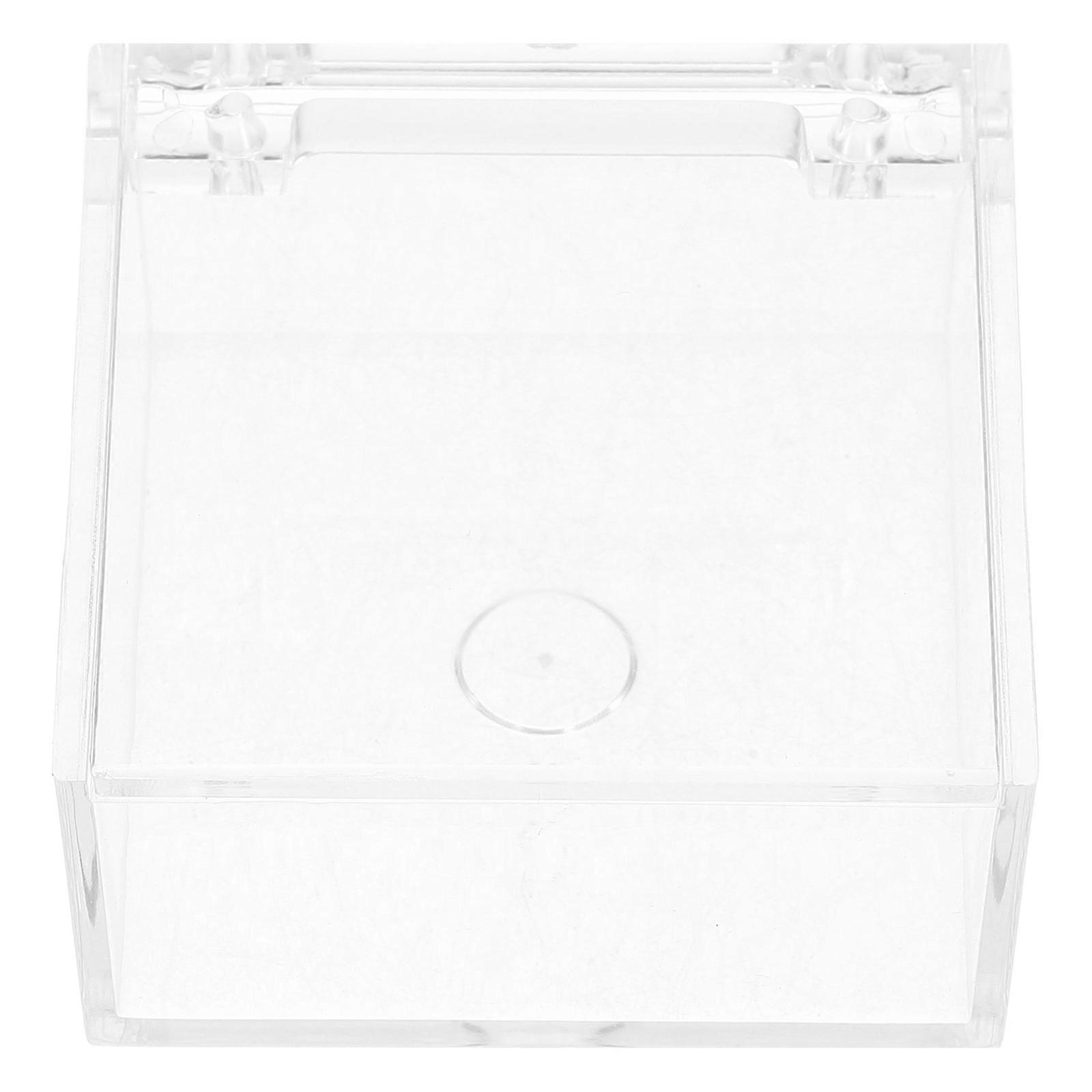 Acrylic Box for Jewelry Display Box with Lid 5Pcs Clear Square Containers