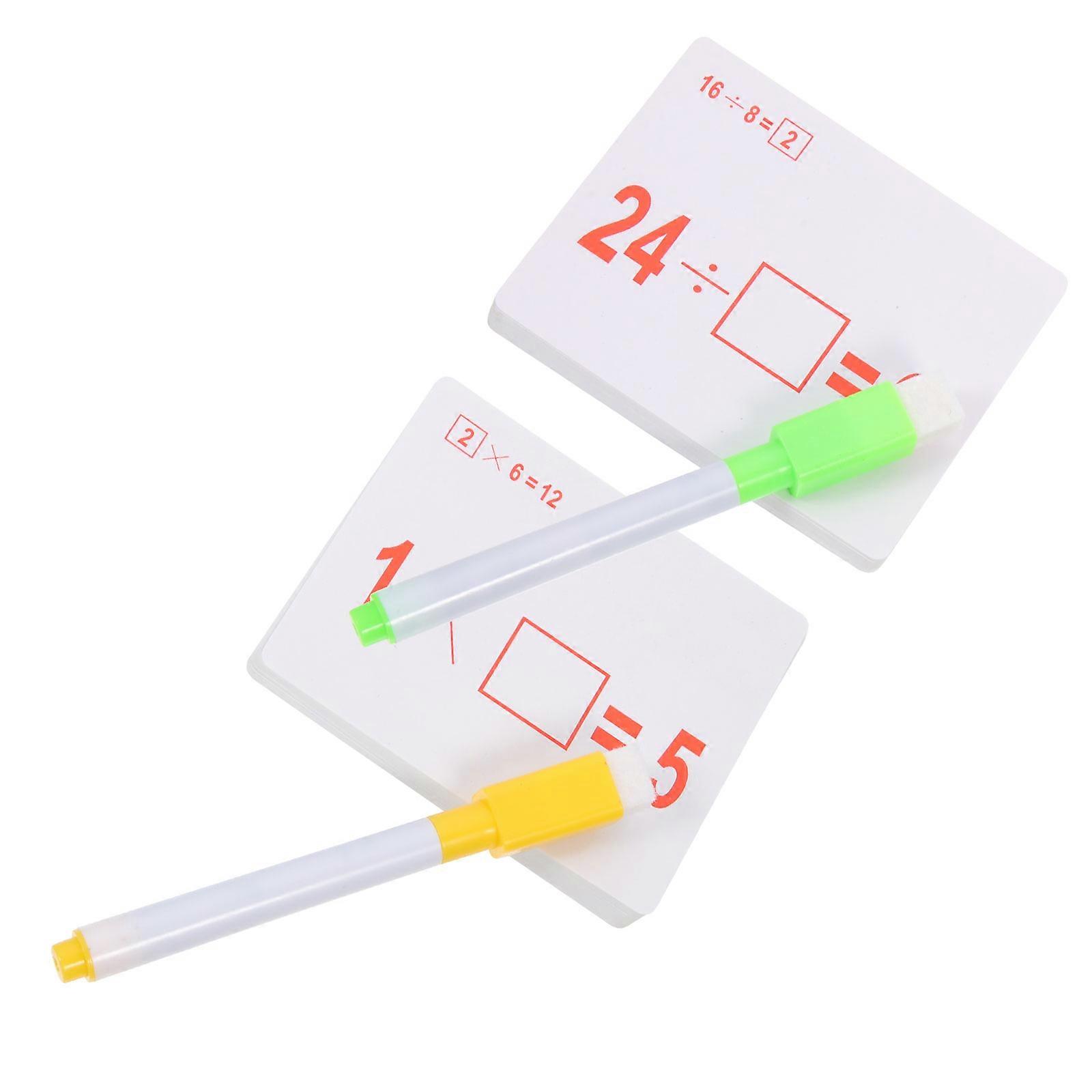 Math Learning Cards Arithmetic Flash Cards for Learning 2Sets Paper Material