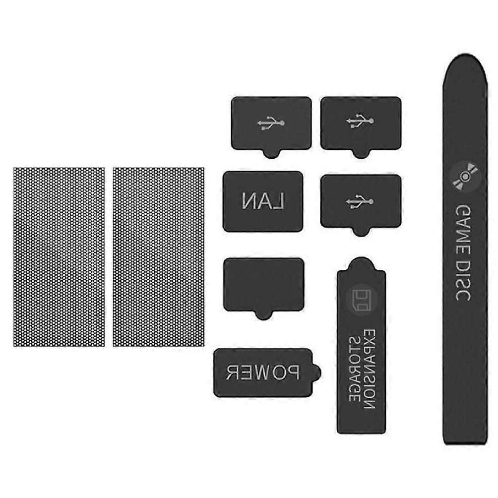 Dust Cover with Silicone Plugs and Mesh Filter Kit for Dustproof Protection Accessories for Xbox Series X S