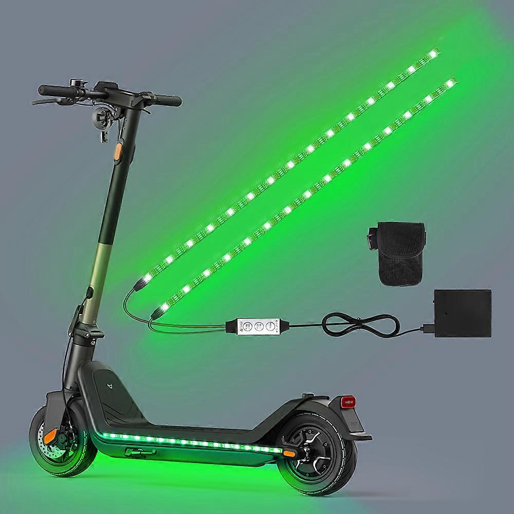 Bande lumineuse LED RVB pour scooters et v��los, feux d'avertissement de s��curit��, feux aliment��s par batterie pour une conduite de nuit et u