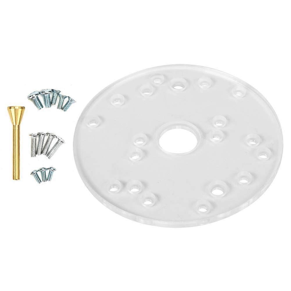Universal Clear Acrylic Router Base Plate with Precision Alignment Pin for Ryobi