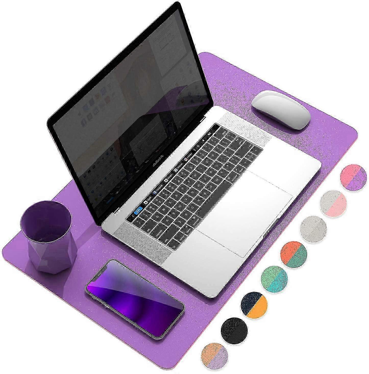 Multifunctional Office Desk Pad, Ultra Thin Waterproof Pu Leather Mouse Pad