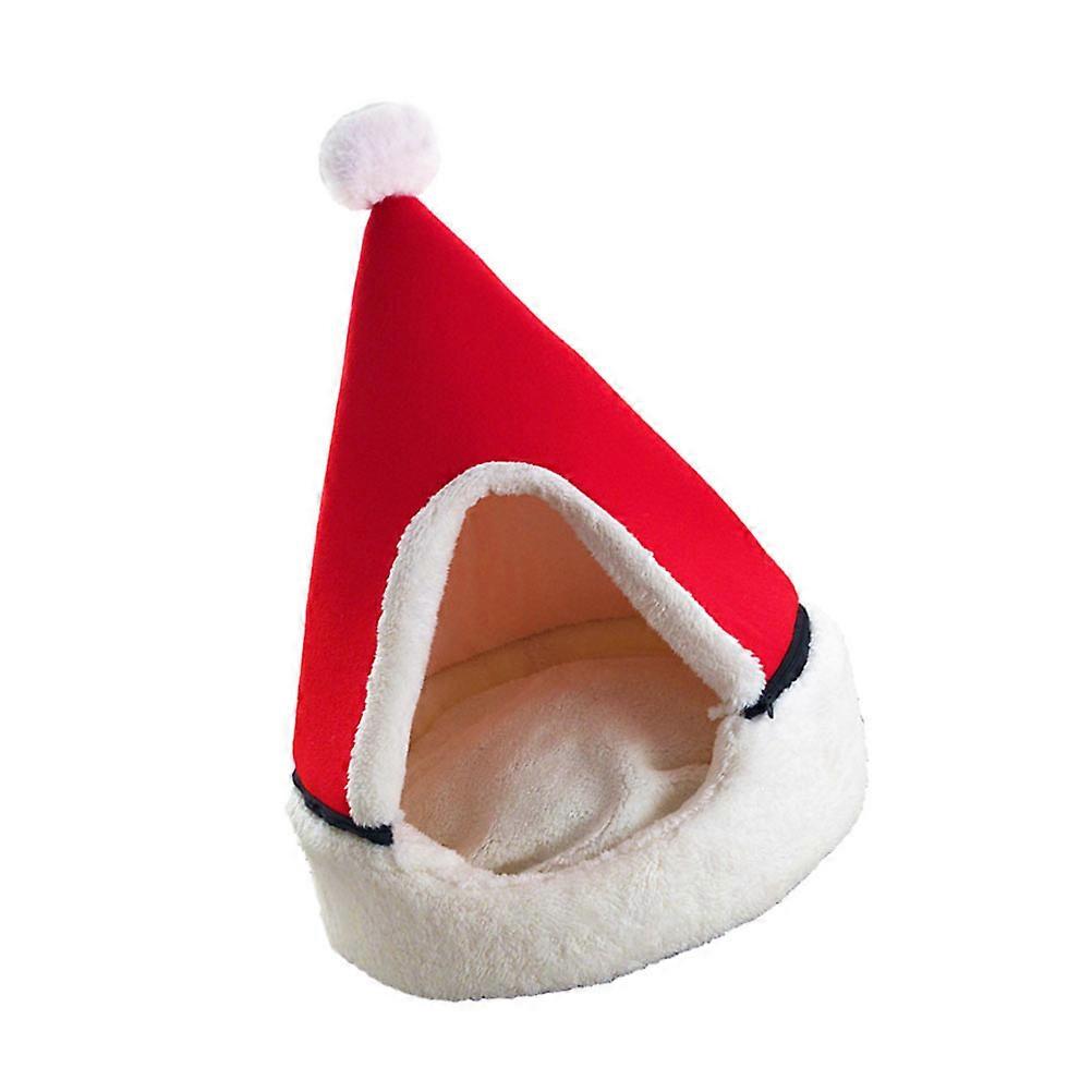 Tree Shaped Cat Bed Winter Cat Cave Closed Design Pet Sleeping Bed Sponge Material 1Pc
