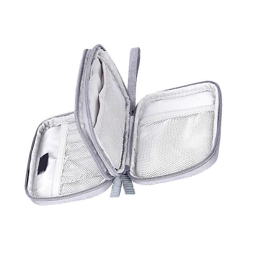 Cable Cord Bag Double Layer Storage Bag for 2.5 Inches Digital Hard Disk Pack