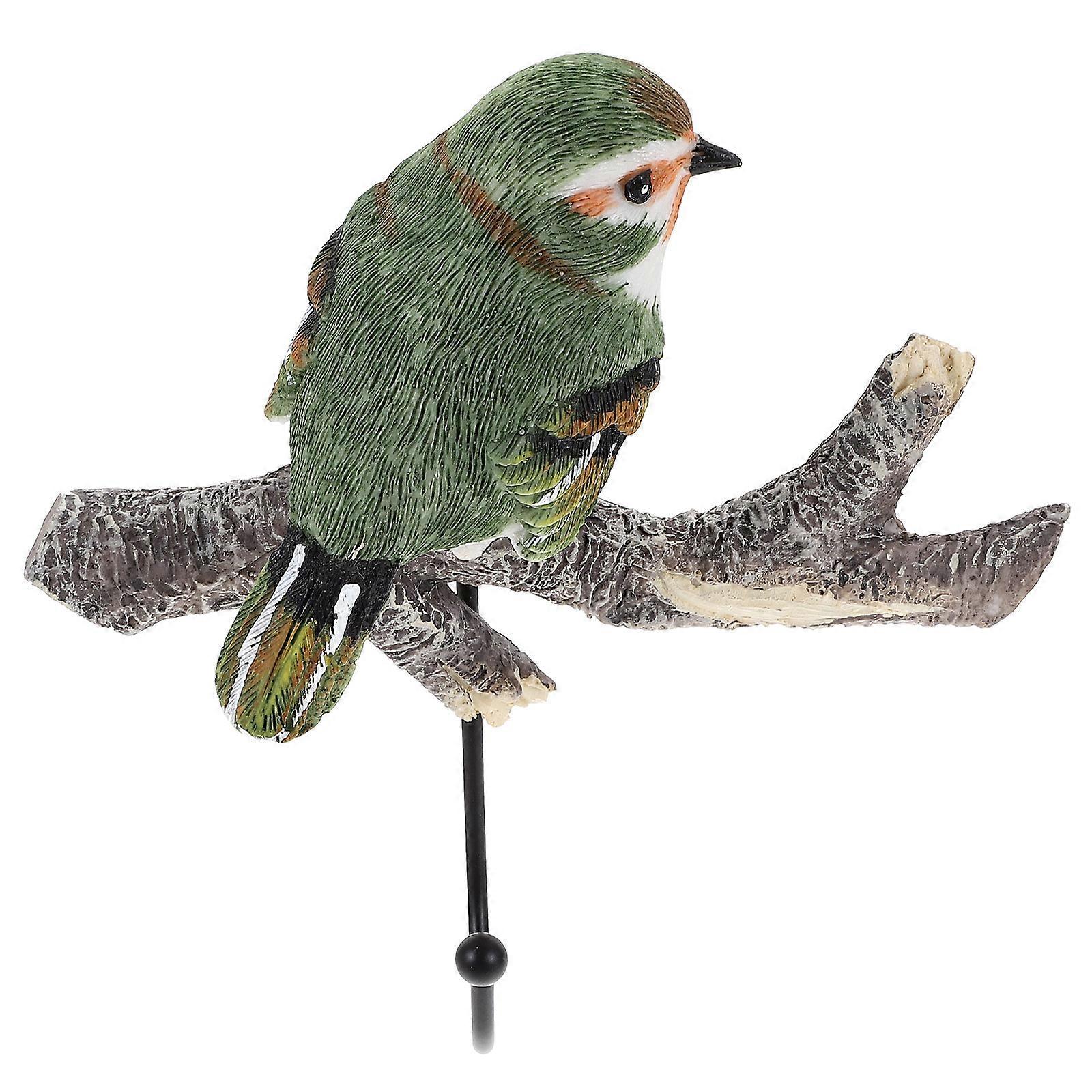 Decorative Bird Wall Hook for Home Use Resin Coat Hook Single