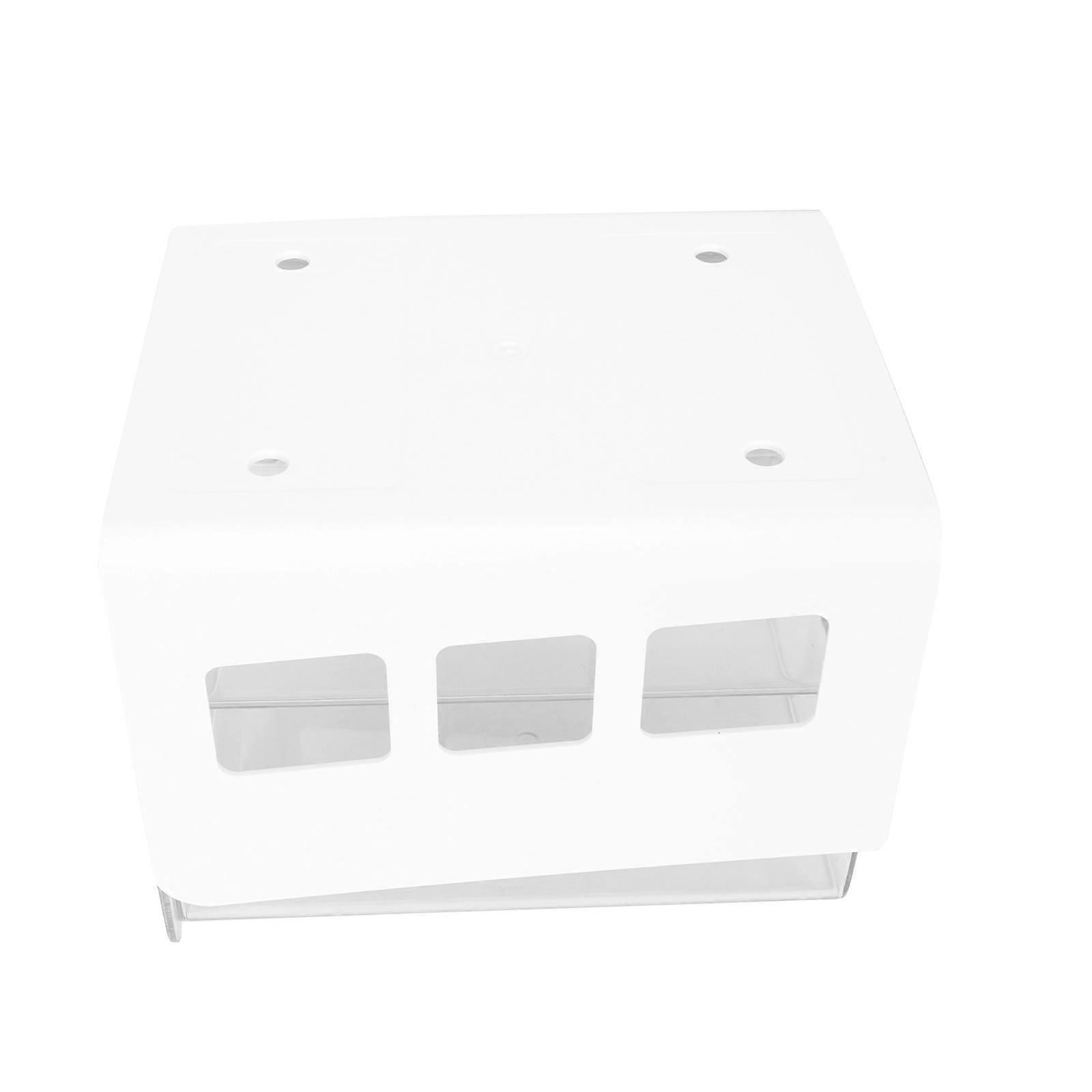 Drawer Type Box For Desk Organizing Large Capacity Under-table Storage Solution With Simple Design In White 1Set