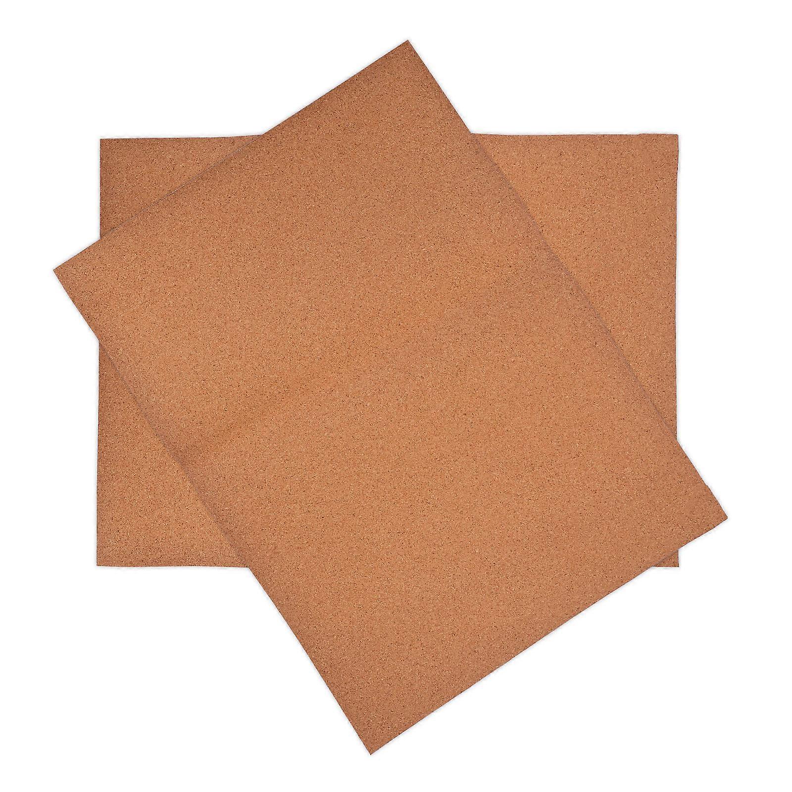 Cork Drawer Liner Sheets for Cabinets Replacement Cork Pads Brown 2 Sheets