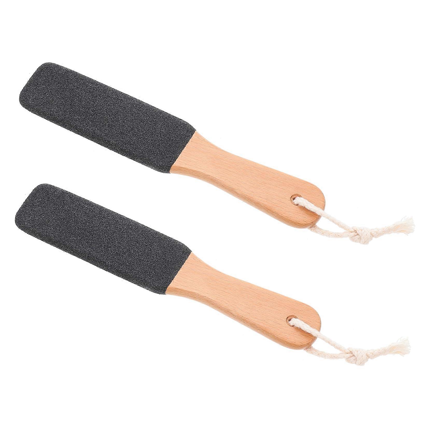 2pcs DoubleSided Foot File Pedicure Scrubber for Callus Removal with Ergonomic Handle