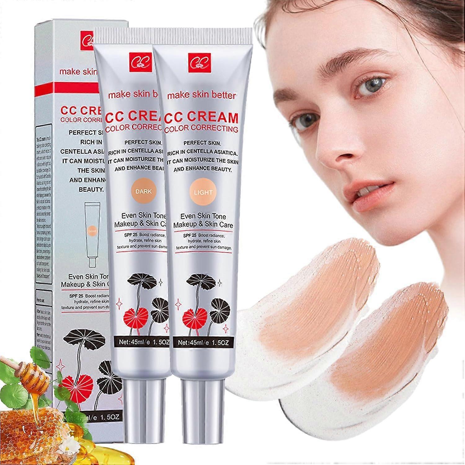 CC Cream Color Correcting Moisturizing Waterproof Lightweight Coverage for Even Skin Tone